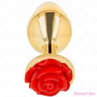 KINK -  PLUG ANAL GOLD ROSE RED SIZE L