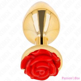 KINK -  PLUG ANAL GOLD ROSE RED SIZE L