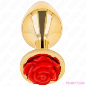 KINK -  PLUG ANAL GOLD ROSE RED SIZE M