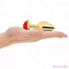 KINK -  PLUG ANAL GOLD ROSE RED SIZE M