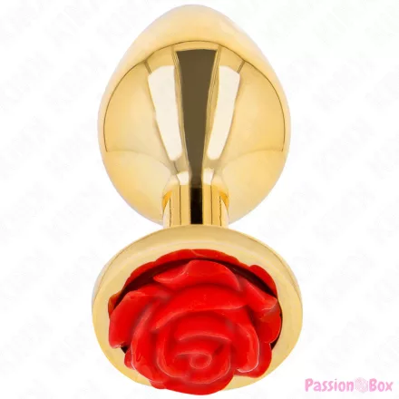 KINK -  PLUG ANAL GOLD ROSE RED SIZE S