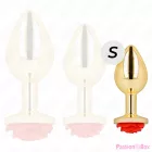 KINK -  PLUG ANAL GOLD ROSE RED SIZE S