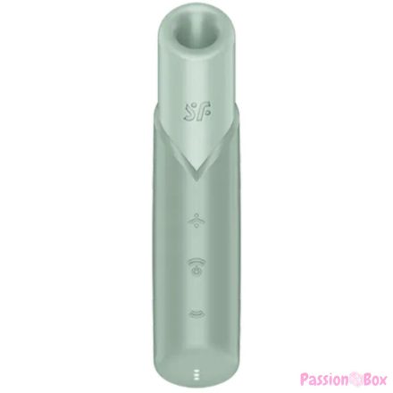 SATISFYER - NAUGHTY KISS WAVE CLITORIS STIMULATOR AQUAMARINE