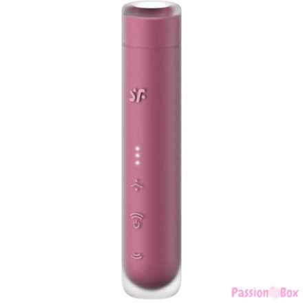SATISFYER - FIRST KISS WAVE CLITORIS STIMULATOR GARNET
