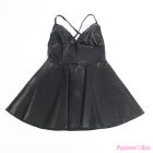 SUBBLIME - 955373 DRESS WITH BLACK LEATHER STRAPS S/M