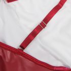 SUBBLIME - 955397 DRESS WITH BURGUNDY LEATHER STRAPS S/M