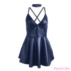 SUBBLIME - 955427 DRESS WITH BLUE LEATHER STRAPS L/XL