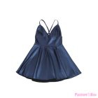 SUBBLIME - 955427 DRESS WITH BLUE LEATHER STRAPS L/XL