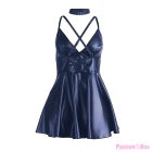 SUBBLIME - 955427 DRESS WITH BLUE LEATHER STRAPS L/XL