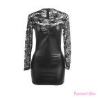 SUBBLIME - 955595 LONG SLEEVE DRESS WITH BLACK LACE S/M