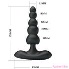 PRETTY LOVE - CORBAN ANAL VIBRATOR 10 VIBRATIONS BLACK