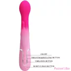 PRETTY LOVE - DEJON 3 IN 1 MULTIFUNCTION RABBIT VIBRATOR PINK