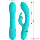 PRETTY LOVE - SCOCCO VIBRATOR RABBIT TURQUOISE