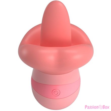 PRETTY LOVE - KYLEE TONGUE CLITORIS STIMULATOR 10 VIBRATIONS NUDE PINK