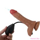 PRETTY LOVE - UNIVERSAL HARNESS BRIEFS WITH VIBRATING AND SQUIRTING DILDO 15.5 CM MULATO