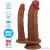PRETTY LOVE - HULBERT DOUBLE REALISTIC DILDO WITH VIBRATION MULATO