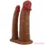 PRETTY LOVE - YAIRON DOUBLE PENIS SLEEVE WITH 4 CM EXTENSION MULATTO