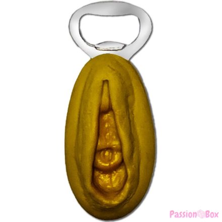 DIABLO PICANTE - SILVER OPENER WITH A GOLDEN VAGINA SHAPE