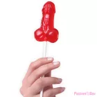 SECRETPLAY - DISPLAY ASSORTMENT PENIS LOLLIPOPS STRAWBERRY 40 UNITS