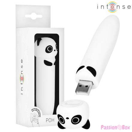 INTENSE - POH PANDA VIBRATING BULLET USB RECHARGEABLE 10 X 2.2 CM