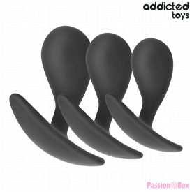 ADDICTED TOYS - SET OF 3 ANAL PLUG SILICONE MODEL 3