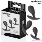 ADDICTED TOYS - SET OF 3 ANAL PLUG SILICONE MODEL 3