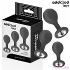 ADDICTED TOYS - SET OF 3 ANAL PLUG SILICONE WITH JEWEL