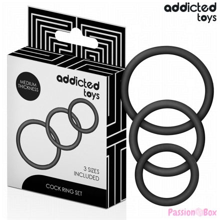 ADDICTED TOYS - SET OF SILICONE RINGS MODEL 2