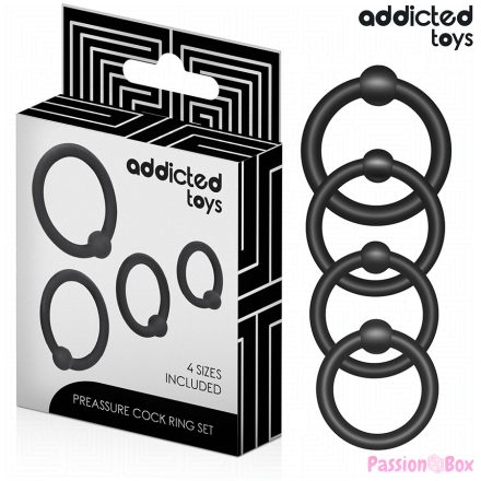 ADDICTED TOYS - SET OF PRESSURE SILICONE RINGS