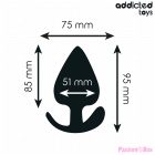 ADDICTED TOYS - ANAL PLUG SILICONE SIZE XL 9.5 CM
