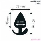 ADDICTED TOYS - ANAL PLUG SILICONE SIZE L 8 CM