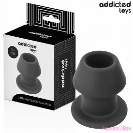   ADDICTED TOYS - EXTREME HOLLOW ANAL PLUG SILICONE SIZE S 7.5 CM
