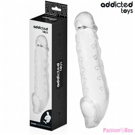 ADDICTED TOYS - TRANSPARENT PENIS EXTENSON SIZE S 23 CM