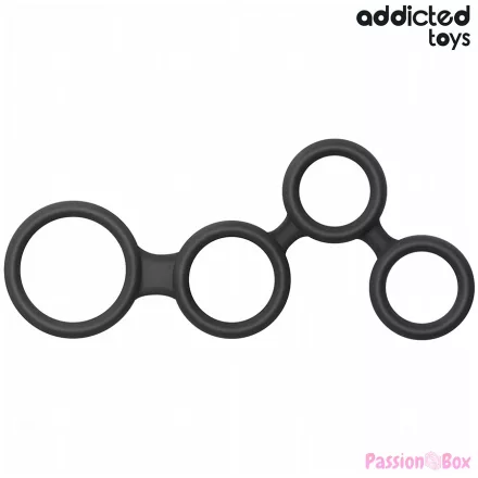 ADDICTED TOYS - PENIS RING WITH DIVIDERS FOR TESTICLES