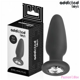 ADDICTED TOYS - ANAL PLUG WITH JEWEL SILICONE SIZE S 8.8 CM