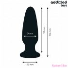 ADDICTED TOYS - ANAL PLUG WITH JEWEL SILICONE SIZE M 10.4 CM
