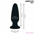 ADDICTED TOYS - ANAL PLUG WITH JEWEL SILICONE SIZE L 12.6 CM