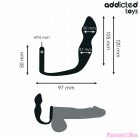 ADDICTED TOYS - ANAL PLUG WITH RING SILICONE MODEL 2