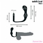 ADDICTED TOYS - ANAL PLUG WITH RING SILICONE MODEL 3