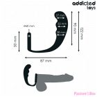 ADDICTED TOYS - ANAL PLUG WITH RING SILICONE MODEL 4