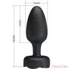 PRETTY LOVE - VARIAN ANAL PLUG WITH  LED LIGHT BLACK 10.8 CM