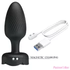 PRETTY LOVE - VARIAN ANAL PLUG WITH  LED LIGHT BLACK 10.8 CM