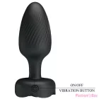 PRETTY LOVE - VARIAN ANAL PLUG WITH  LED LIGHT BLACK 10.8 CM