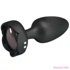 PRETTY LOVE - OSBORN ANAL PLUG WITH  LED LIGHT BLACK 9.8 CM