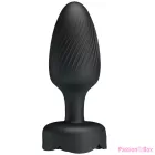 PRETTY LOVE - OSBORN ANAL PLUG WITH  LED LIGHT BLACK 9.8 CM
