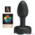 PRETTY LOVE - OLMAN ANAL PLUG WITH LED LIGHT BLACK 8.8 CM