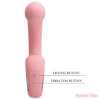PRETTY LOVE - ERYNNYES G-SPOT VIBRATOR + CLITORIS STIMULATOR 10 VIBRATIONS PINK