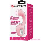 PRETTY LOVE - ERYNNYES G-SPOT VIBRATOR + CLITORIS STIMULATOR 10 VIBRATIONS PINK