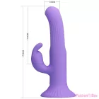 PRETTY LOVE - KILLMOULIS RABBIT VIBRATOR 12 VIBRATION MODES PURPLE