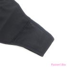 SUBBLIME - 957537 LEATHER DRESS WITH FLORAL LACE BLACK L/XL